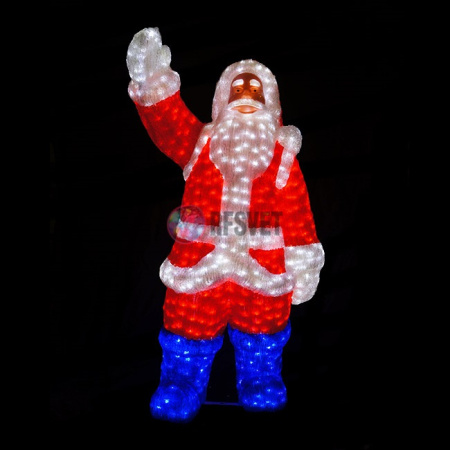 Световая фигура акриловая «Санта Клаус», 210 см