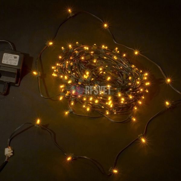 LED Клип Лайт, шаг 15см,,желтый, с трансф.