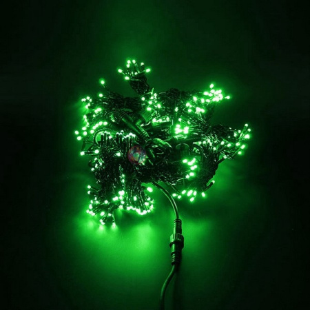 Светодиодный дождь (LED Плей Лайт), 2*1.5 м, зеленый, мерцающий