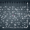 Светодиодный дождь (LED Плей Лайт), 2*1.5 м, белый, мерцающий