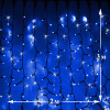 Светодиодный дождь (LED Плей Лайт), 2*3 м, синий, мерцающий