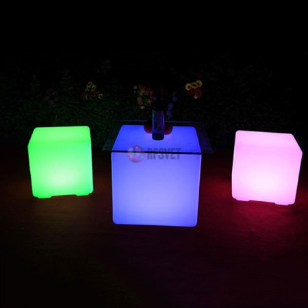 Светящийся разноцветный LED куб, 30см от сети 220B, арт. 020 