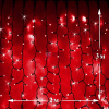 Светодиодный дождь (LED Плей Лайт), 2*3 м, красный, мерцающий