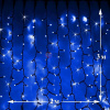 Светодиодный дождь (LED Плей Лайт), 2*3 м, синий, мерцающий