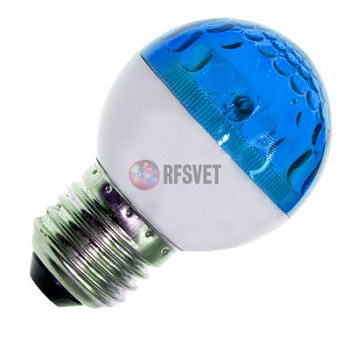 LED Лампа Е27, цвет: синий, 9 диодов