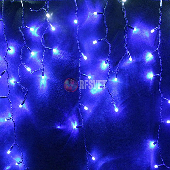 Светодиодная гирлянда-бахрома, 4*0.9м, синий