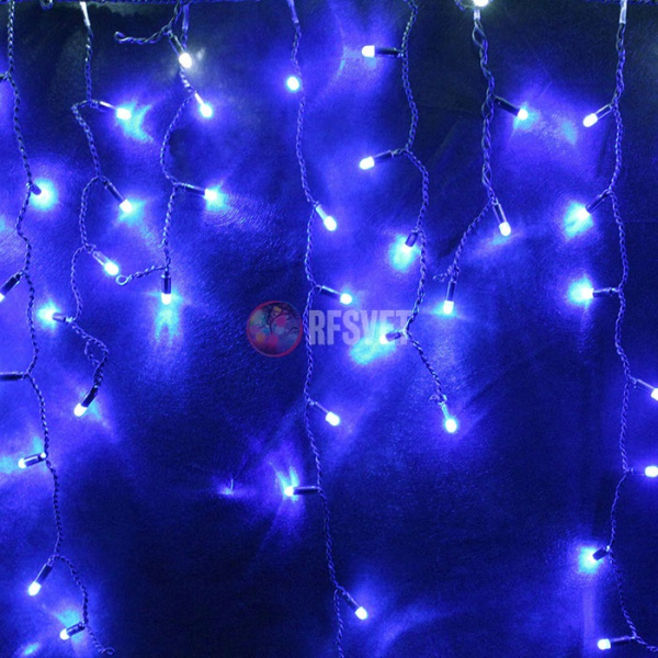 Светодиодная гирлянда-бахрома, 4*0.9м, синий