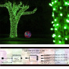 Гирлянда на деревья, 3 нити по 20 м, с трансф, зеленый