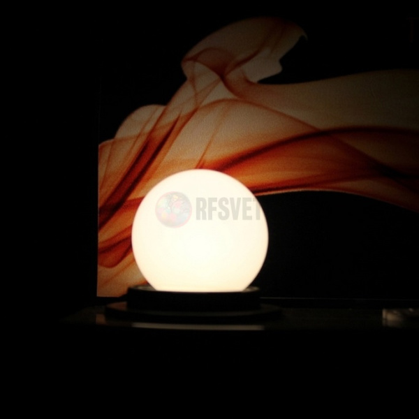 LED Лампа Е27, цвет:белый теплый, 5 диодов D45мм, н/з