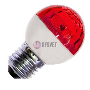 LED Лампа Е27, цвет: красный, 9 диодов