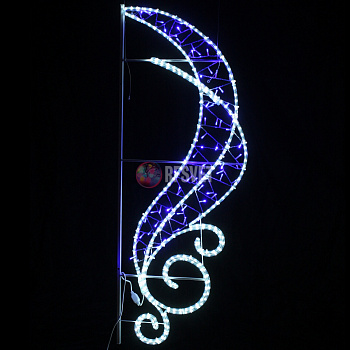 Светодиодная консоль "Волна" 150*55см