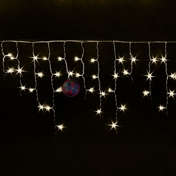 Светодиодная гирлянда-бахрома, 3*0.5м, теплый белый