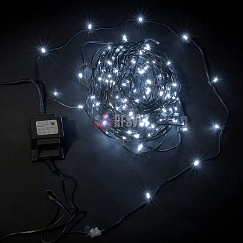 LED Клип Лайт, шаг 15см, белый, с трансф.