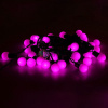 Светодиодная гирлянда Мультишарики, 10м, цвет розовый