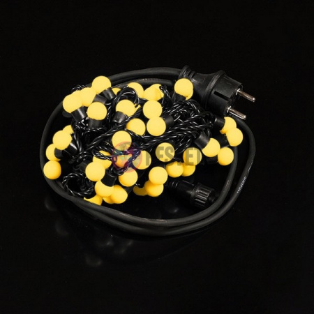 Светодиодная гирлянда Мультишарики, 10м, цвет: желтый