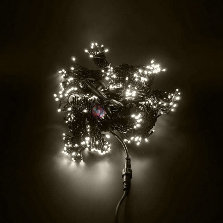 Светодиодный дождь (LED Плей Лайт), 2*6 м, теплый белый, мерцающий