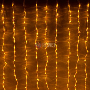 Световой дождь 2,4х3,6м, желтый