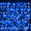 Светодиодный дождь (LED Плей Лайт), 2*9 м, синий, мерцающий