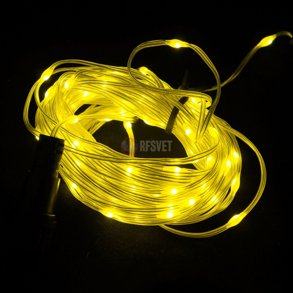 Гирдянда-нить, светодиодная, 24в, цвет желтый