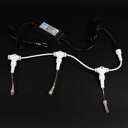 Гирлянда «Тающие сосульки», шлейф 3 м, 10*50 см, белый