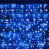 Светодиодный дождь (LED Плей Лайт), 2*9 м, синий, мерцающий