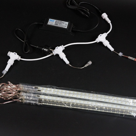 Гирлянда «Тающие сосульки», шлейф 3 м, 10*50 см, белый