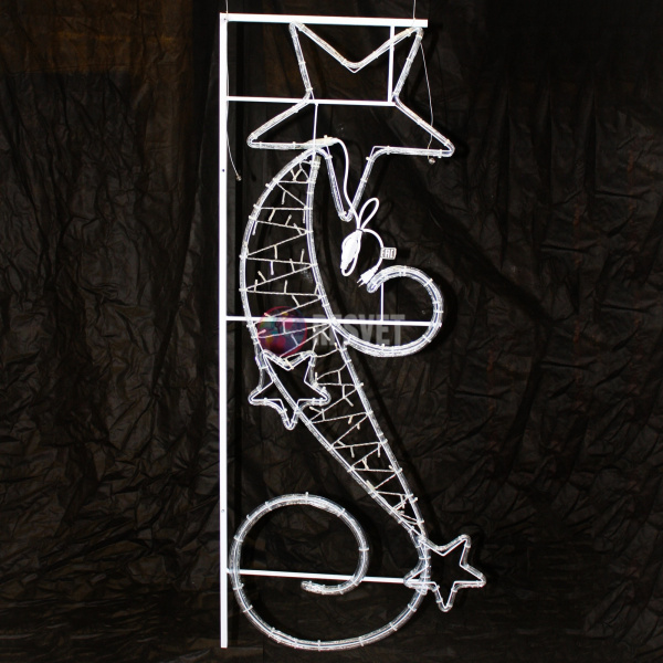 Светодиодная консоль " Три звезды и узор"  150*60см