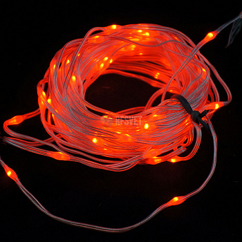 Гирдянда-нить, светодиодная, 24в, цвет красный