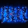 Гирлянда на деревья, 5 нитей по 20 м, с трансф, синий, мерцающий