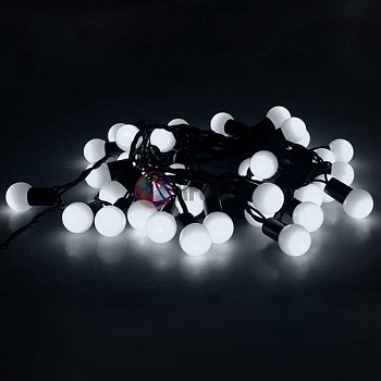 Светодиодная гирлянда Мультишарики, 10м, цвет: белый