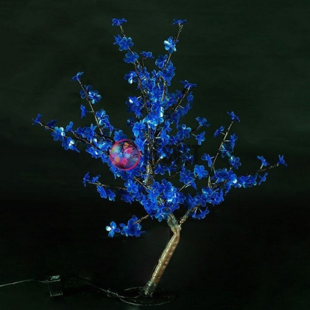 Световой вишневый куст синий, высота 0.8м, диаметр 0.8м