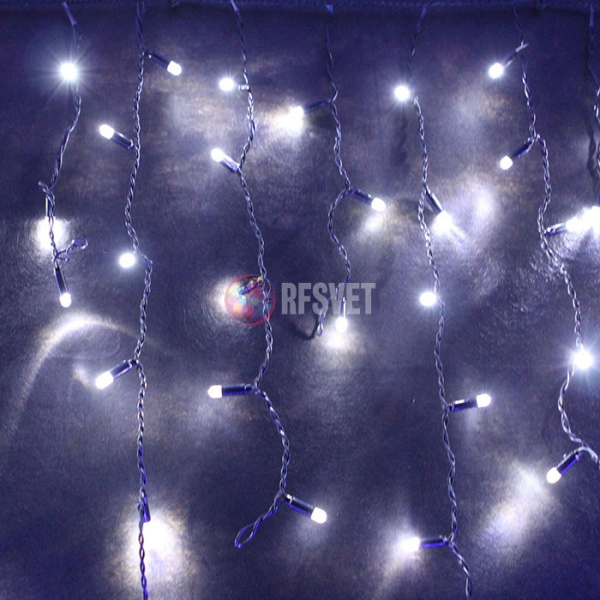 Светодиодная гирлянда-бахрома, 4*0.9м, белый