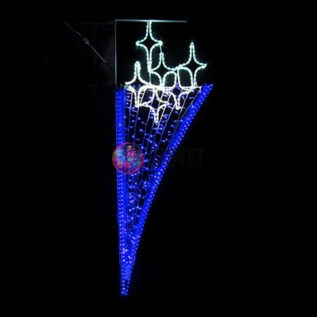 Светодиодная консоль «Звездный мотив», 200* 65 см, синий