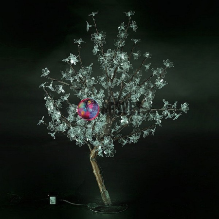 Световой вишневый куст белый, высота 0,8м, диаметр 0,8м