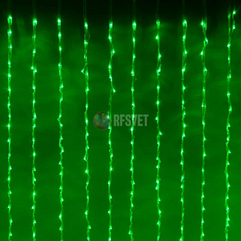 Световой дождь 2,4х3,6м, зеленый